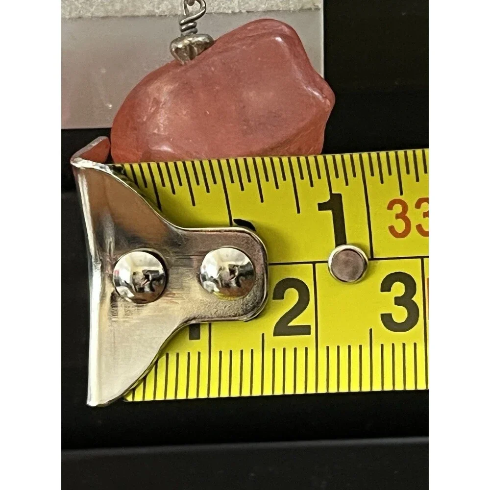 Sea Glass Sterling Silver Earrings Pink Artisan Handmade Art To Wear